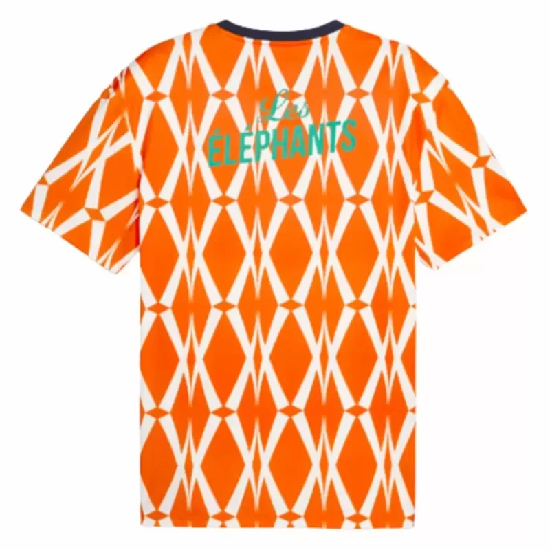 2023 2024 Ivory Coast Mens Ftblculture Soccer Jersey Orange 2023 2024 Ivory Coast Mens Ftblculture Soccer Jersey Orange