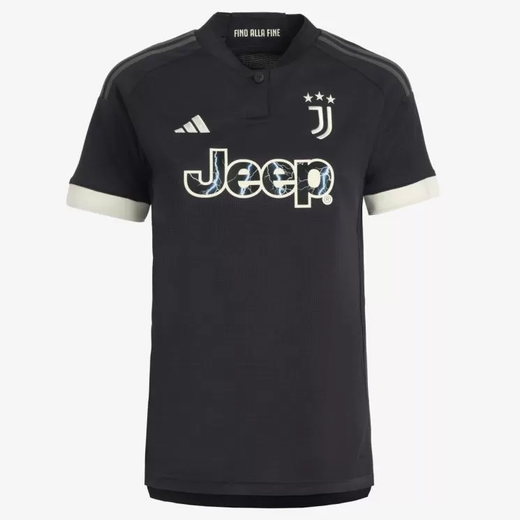 2023 2024 Juventus Mens Third Soccer Jersey Charcoal Industrial