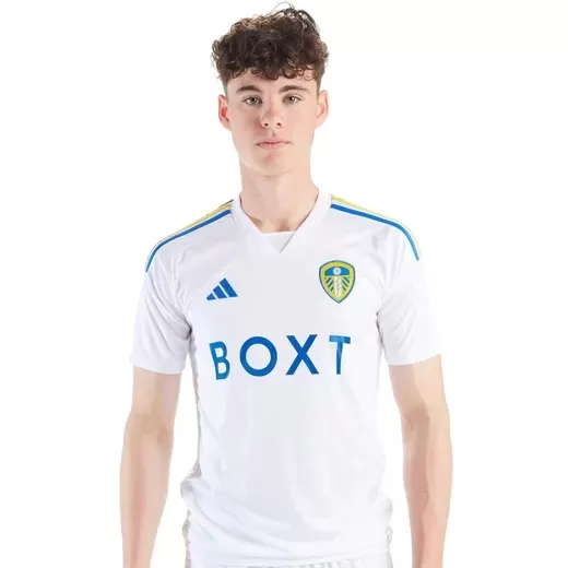 2023 2024 Leeds United Mens Home Soccer Jersey Peacock Feather Edition