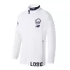 2023 2024 Lille OSC Mens Pre Match Soccer Jacket White Blue