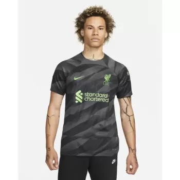 2023 2024 Liverpool FC Mens Black Goalkeeper Soccer Jersey