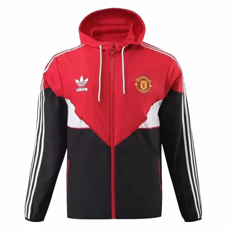 2023 2024 Manchester United Mens Red All Weather Soccer Training Jacket