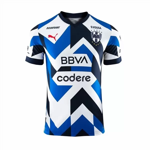 2023 2024 Monterrey Mens Third Soccer Jersey Rayados Blue