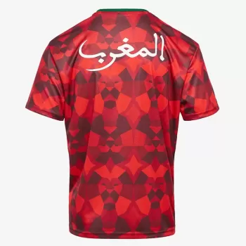 2023 2024 Morocco Mens Ftblculture Soccer Jersey Tango Red