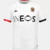 2023 2024 OGC Nice Mens Away Soccer Jersey White Red Black