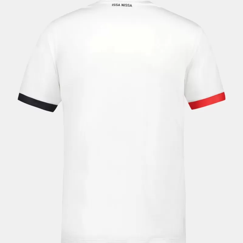 2023 2024 OGC Nice Mens Away Soccer Jersey White Red Black 2023 2024 OGC Nice Mens Away Soccer Jersey White Red Black