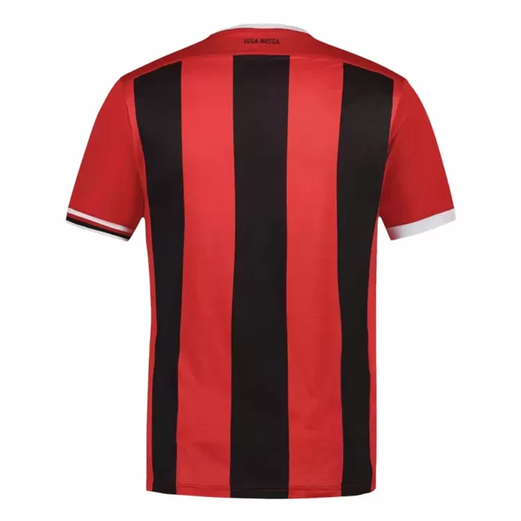 2023 2024 OGC Nice Mens Home Soccer Jersey Red Black Stripes
