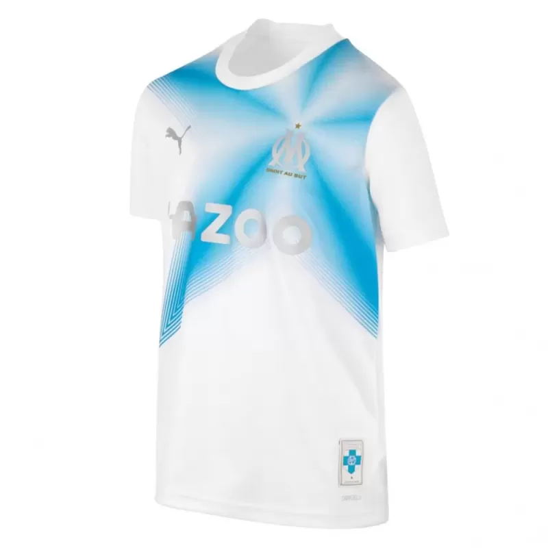 2023 2024 Olympique de Marseille Mens 4th Celebration Soccer Jersey White 2023 2024 Olympique de Marseille Mens 4th Celebration Soccer Jersey White