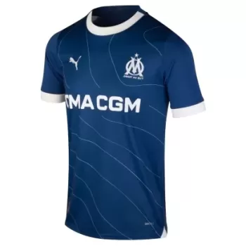 2023 2024 Olympique de Marseille Mens Away Soccer Jersey Maritime Maps