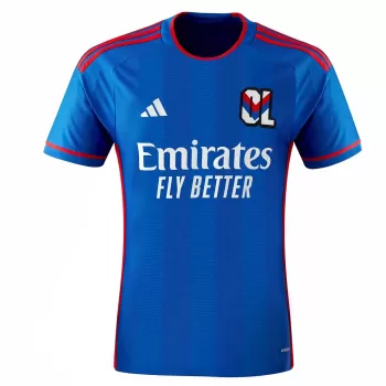 2023 2024 Olympique Lyonnais Mens Away Soccer Jersey Retro Heritage