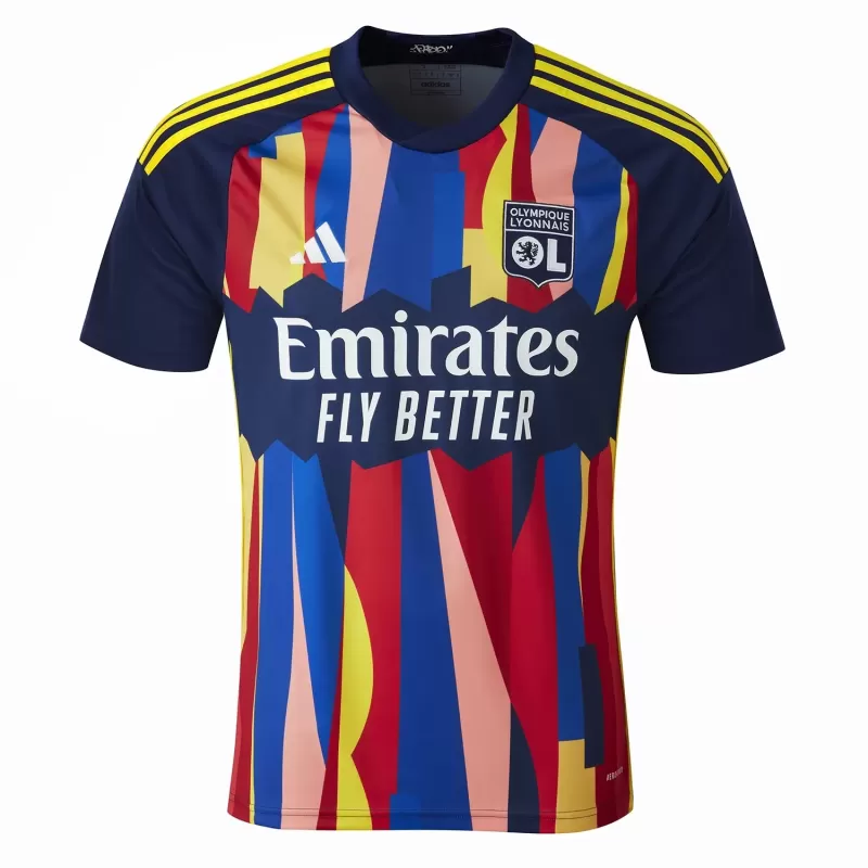 2023 2024 Olympique Lyonnais Mens Third Soccer Jersey Artist Collab 2023 2024 Olympique Lyonnais Mens Third Soccer Jersey Artist Collab