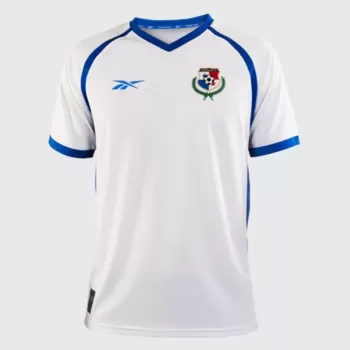2023 2024 Panama Mens Away Soccer Jersey White Hexagon Pattern