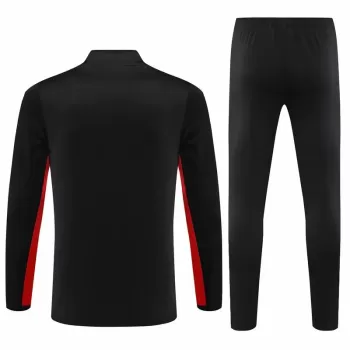 2023 2024 Paris Saint Germain Mens Black Training Technical Soccer Tracksuit Kit