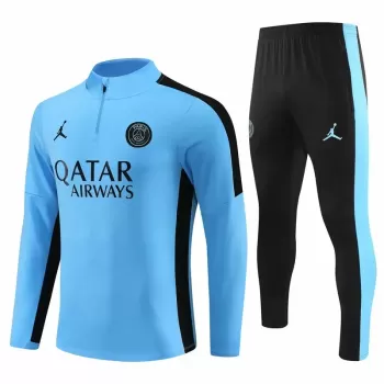 2023 2024 Paris Saint Germain Mens Blue Training Technical Soccer Tracksuit Kit