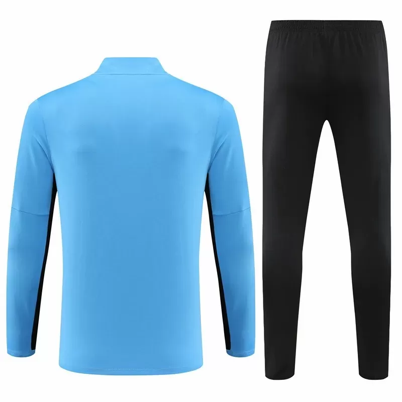 2023 2024 Paris Saint Germain Mens Blue Training Technical Soccer Tracksuit Kit