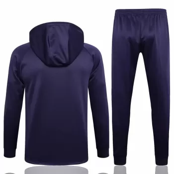 2023 2024 Paris Saint Germain Mens Navy Hooded Presentation Soccer Tracksuit Kit