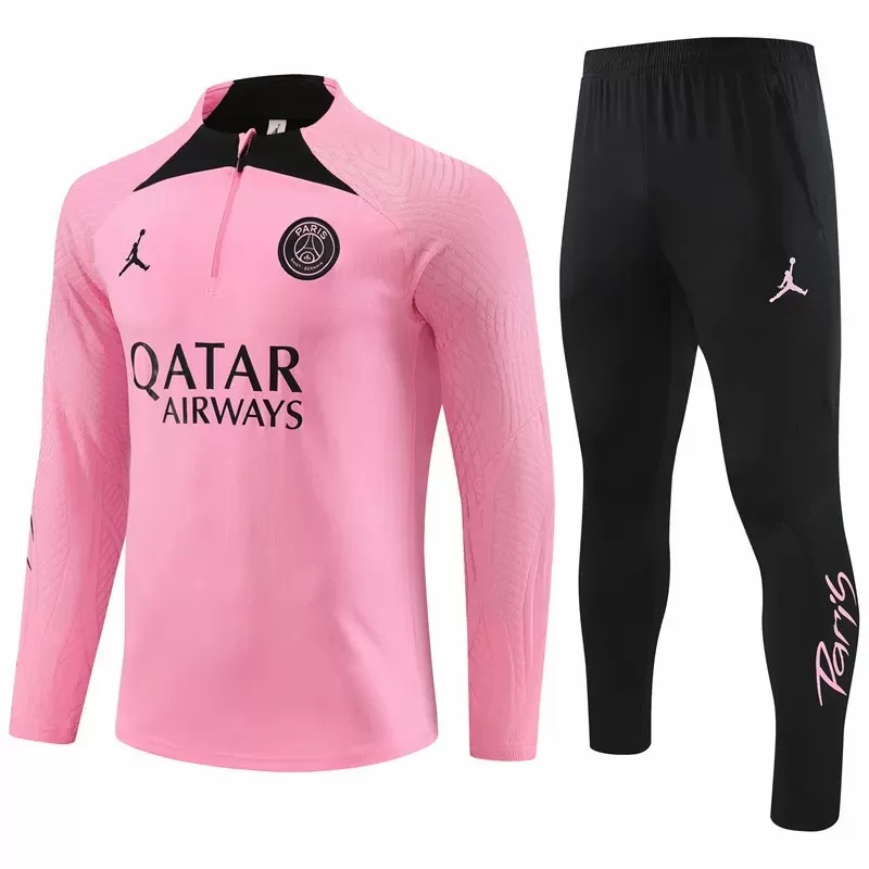 2023 2024 Paris Saint Germain Mens Pink Training Technical Soccer Tracksuit Kit 2023 2024 Paris Saint Germain Mens Pink Training Technical Soccer Tracksuit Kit
