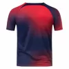2023 2024 Paris Saint Germain Mens Pre Match Soccer Jersey Red Blue Gradient