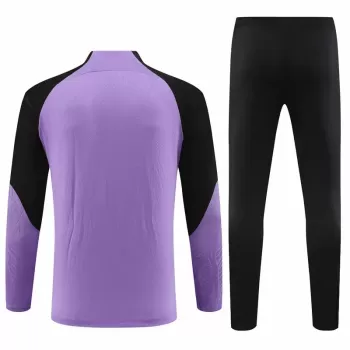 2023 2024 Paris Saint Germain Mens Purple Training Technical Soccer Tracksuit Kit