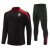 2023 2024 Portugal Mens Black Training Technical Soccer Tracksuit Kit