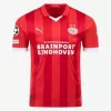 2023 2024 PSV Eindhoven Mens Home Soccer Jersey Red White Stripe