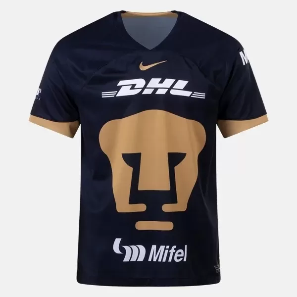 2023 2024 Pumas UNAM Mens Away Soccer Jersey Navy Gold