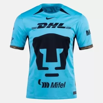 2023 2024 Pumas UNAM Mens Third Soccer Jersey Pool Blue