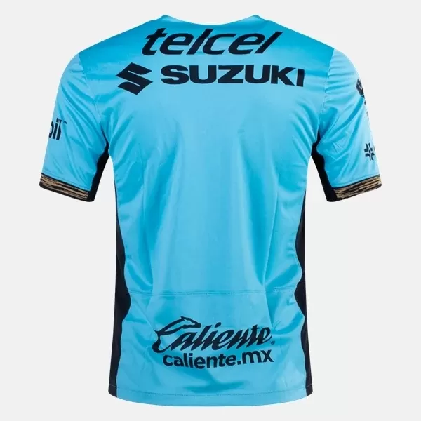 2023 2024 Pumas UNAM Mens Third Soccer Jersey Pool Blue 2023 2024 Pumas UNAM Mens Third Soccer Jersey Pool Blue