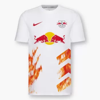 2023 2024 RB Leipzig Mens On Fire Soccer Jersey White Red