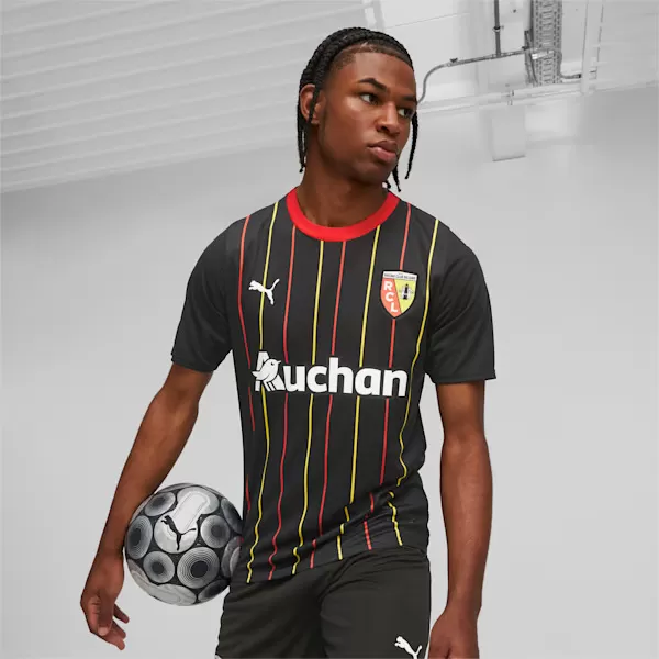 2023 2024 RC Lens Mens Away Soccer Jersey Black Red 2023 2024 RC Lens Mens Away Soccer Jersey Black Red