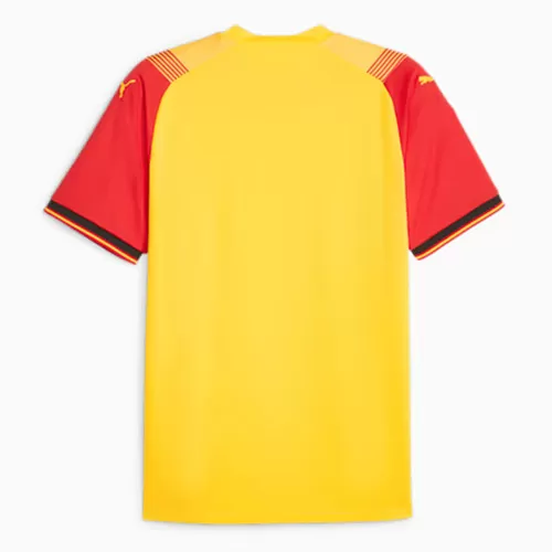 2023 2024 RC Lens Mens Home Soccer Jersey Yellow Red
