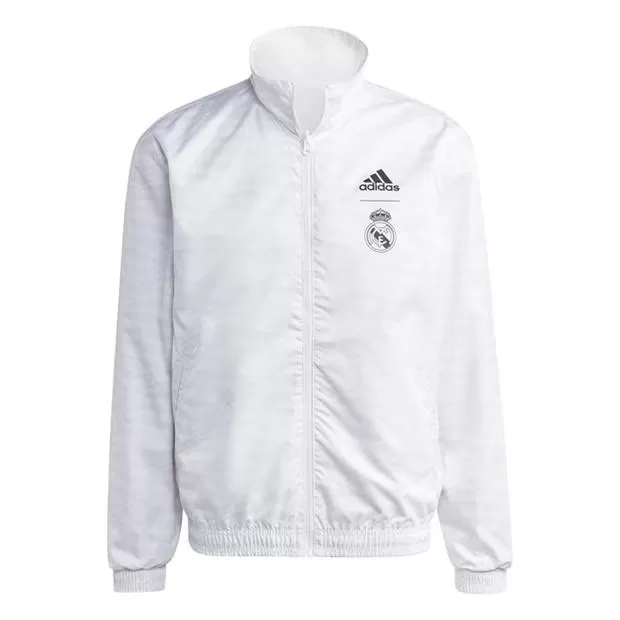 2023 2024 Real Madrid Mens Anthem Reversible Soccer Jacket Blue 2023 2024 Real Madrid Mens Anthem Reversible Soccer Jacket Blue