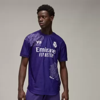2023 2024 Real Madrid Mens Dark Purple Fourth Authentic Soccer Jersey Player Version