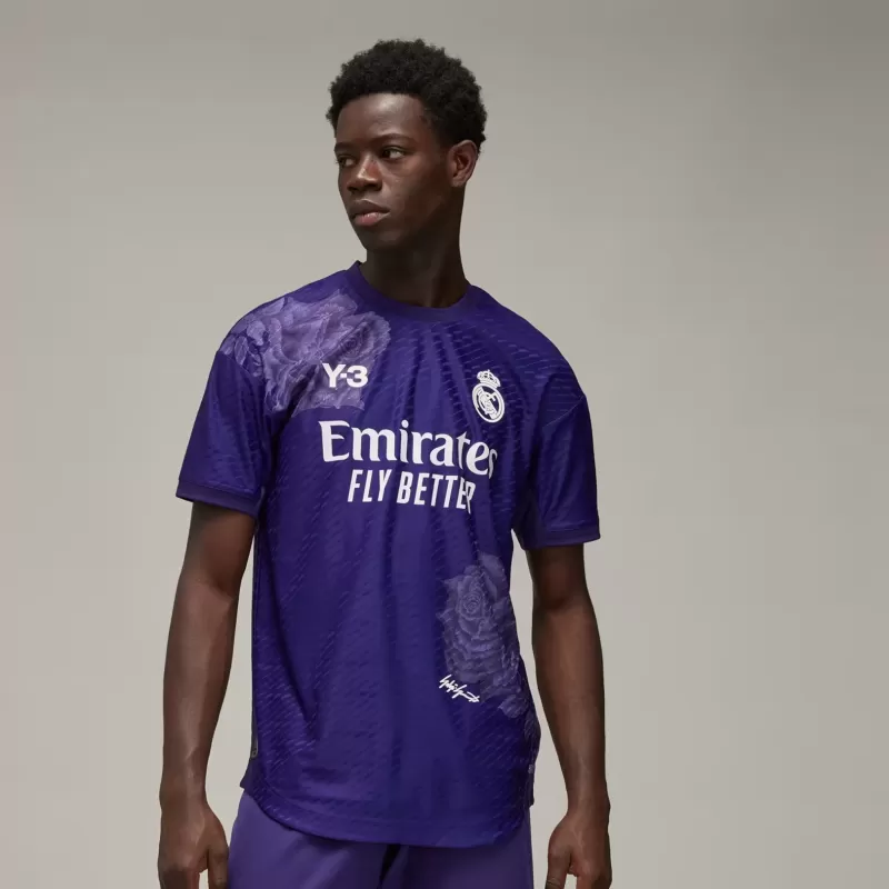 2023 2024 Real Madrid Mens Dark Purple Fourth Authentic Soccer Jersey Player Version 2023 2024 Real Madrid Mens Dark Purple Fourth Authentic Soccer Jersey Player Version
