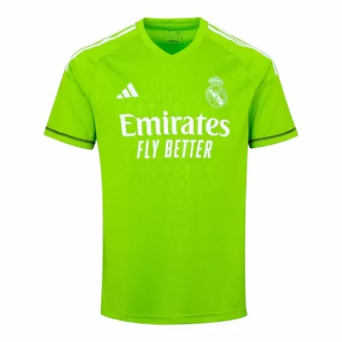 2023 2024 Real Madrid Mens Goalkeeper Soccer Jersey Green 2023 2024 Real Madrid Mens Goalkeeper Soccer Jersey Green
