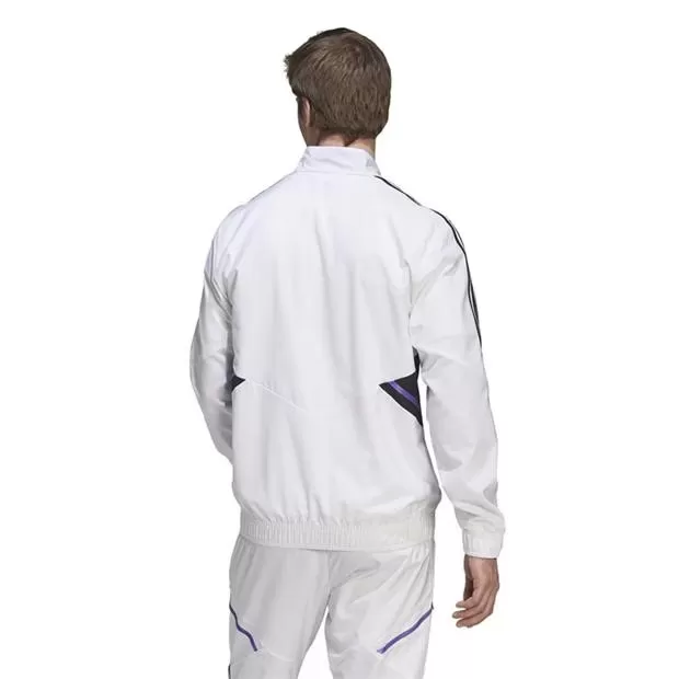 2023 2024 Real Madrid Mens Presentation Soccer Jacket White 2023 2024 Real Madrid Mens Presentation Soccer Jacket White