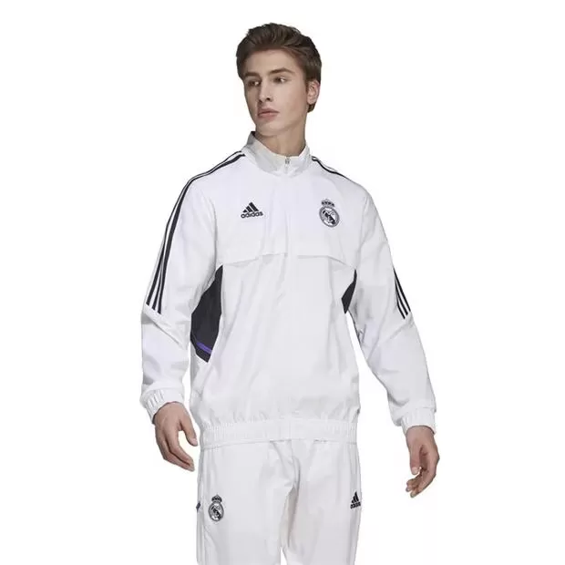 2023 2024 Real Madrid Mens Presentation Soccer Jacket White 2023 2024 Real Madrid Mens Presentation Soccer Jacket White