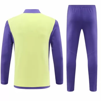 2023 2024 Real Madrid Purple Training Technical Soccer Tracksuit Kit