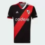 2023 2024 River Plate Mens Third Soccer Jersey Black Red Band