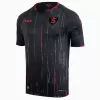2023 2024 Salernitana 1919 Mens Third Soccer Jersey Black Wine Red