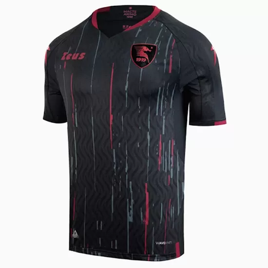 2023 2024 Salernitana 1919 Mens Third Soccer Jersey Black Wine Red
