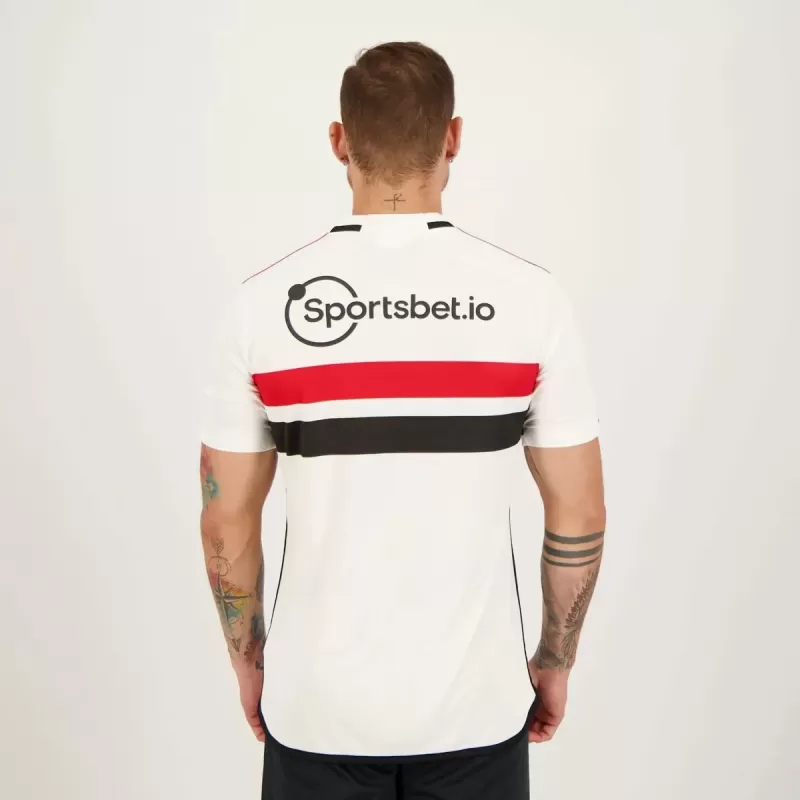 2023 2024 Sao Paulo Mens Home Soccer Jersey White