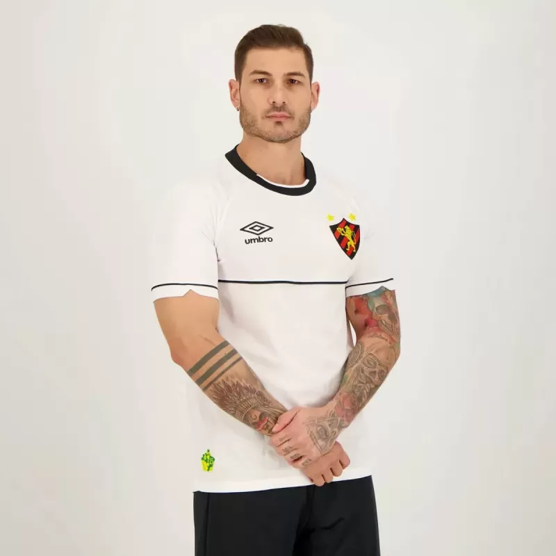 2023 2024 Sport Recife Mens Away Soccer Jersey White 2023 2024 Sport Recife Mens Away Soccer Jersey White