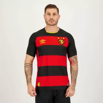 2023 2024 Sport Recife Mens Home Soccer Jersey Red Black
