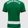 2023 2024 Sporting CP Mens Home Soccer Jersey Green White Hoops 2023 2024 Sporting CP Mens Home Soccer Jersey Green White Hoops