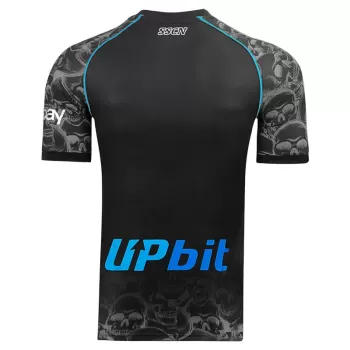 2023 2024 SSC Napoli Mens Halloween Match Soccer Jersey Skulls Edition