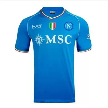2023 2024 SSC Napoli Mens Home Soccer Jersey Sky Blue New Era