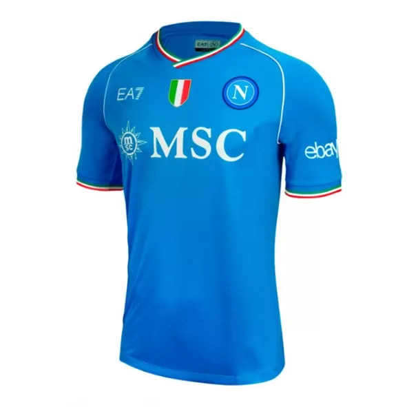 2023 2024 SSC Napoli Mens Home Soccer Jersey Sky Blue New Era