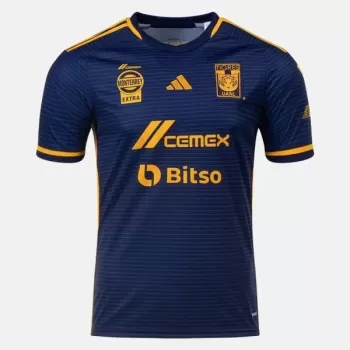 2023 2024 Tigres Mens Away Soccer Jersey Blue Gold