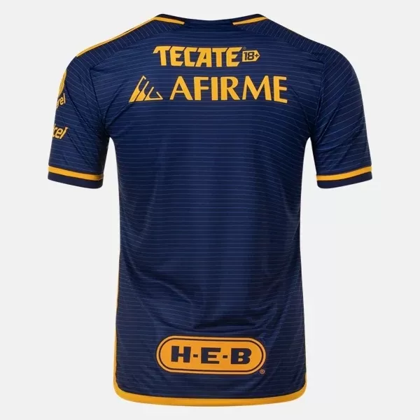 2023 2024 Tigres Mens Away Soccer Jersey Blue Gold